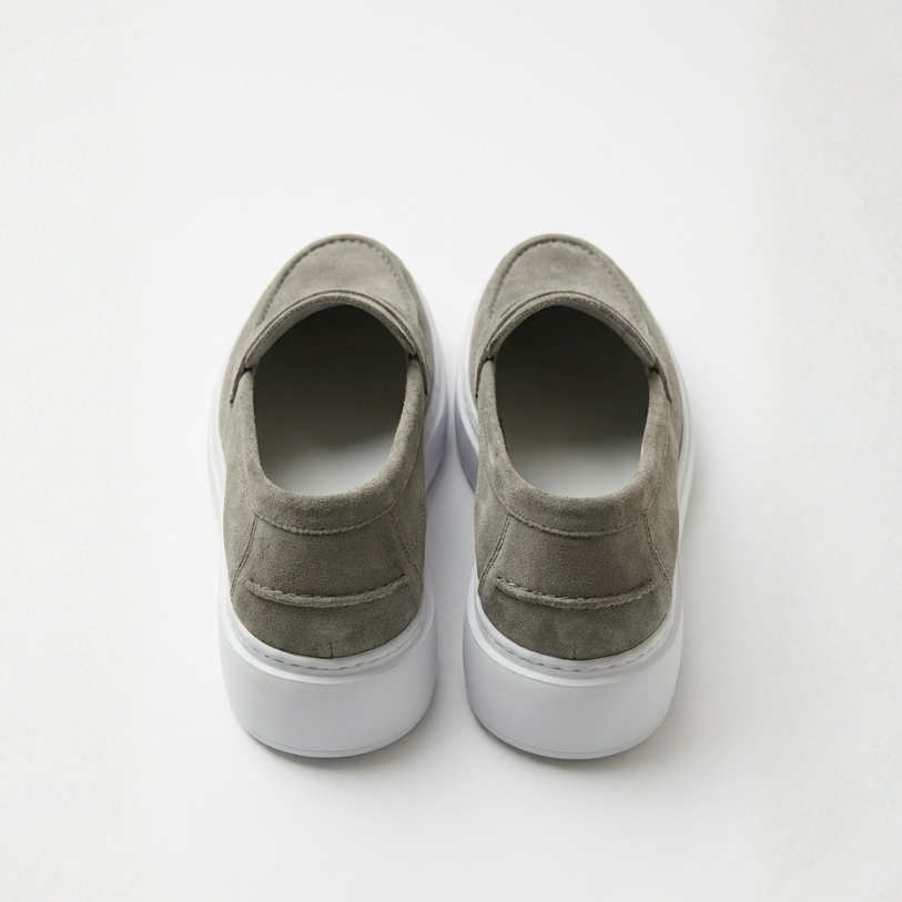 Mocassin CENOVO – Édition Suede Gris Clair